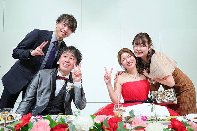 兄弟とのショット（新婦ver）